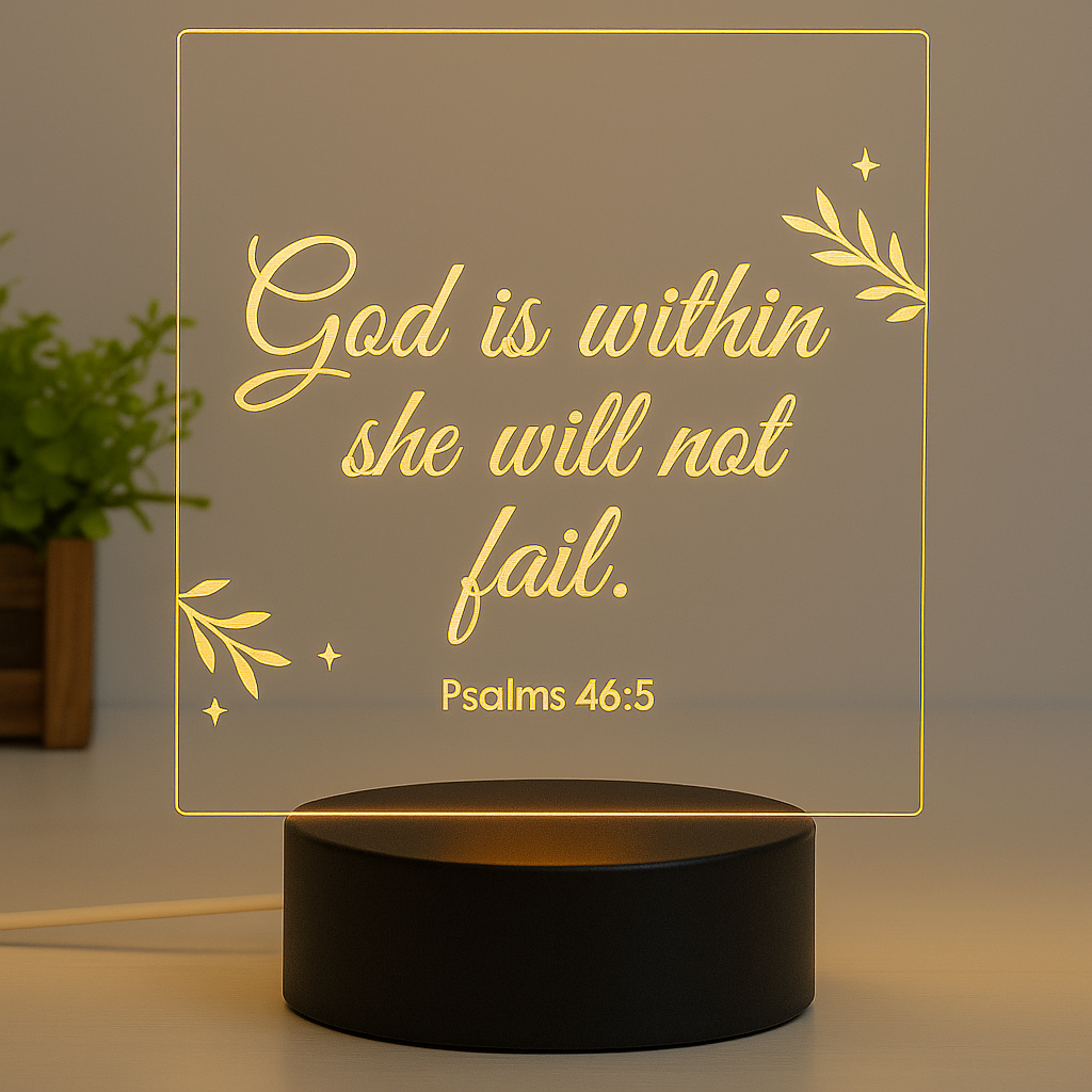 Christian Acrylic Lamp
