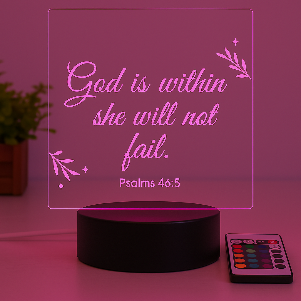 Christian Acrylic Lamp